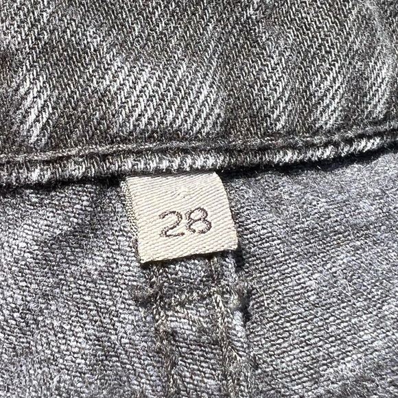 🌻Carmar Black Low Rise Lazer Check Denim Shorts Size 28 - Picture 6 of 7